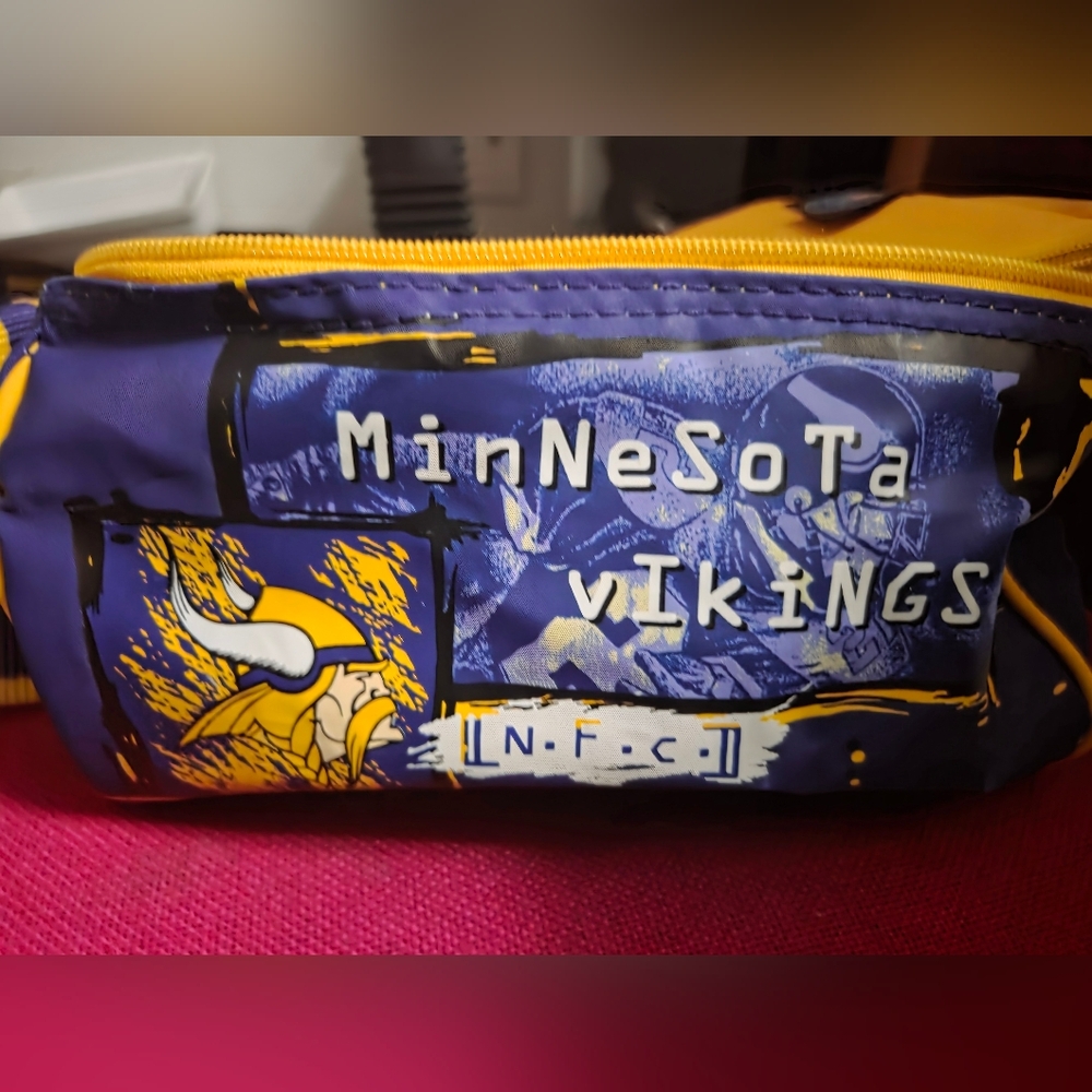 90s Vintage Minnesota Vikings Lunch Bag Cooler